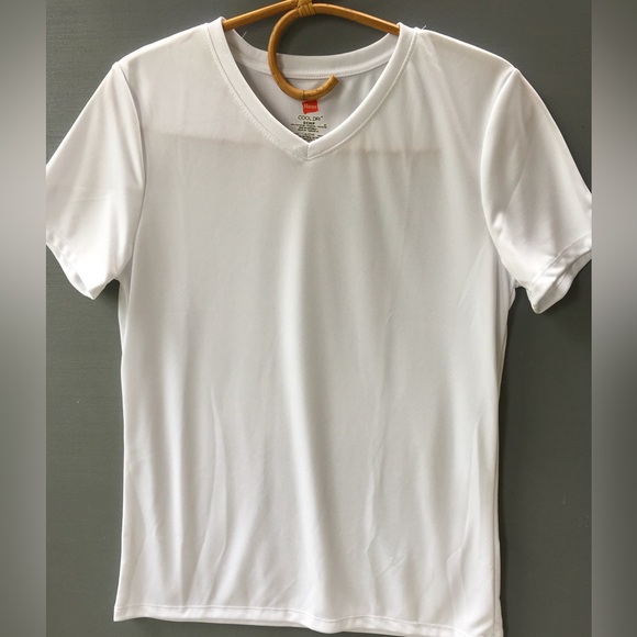Women Hanes Cool Dry Performance Short Sleeve Active Sports Tee White Small - Picture 2 of 5